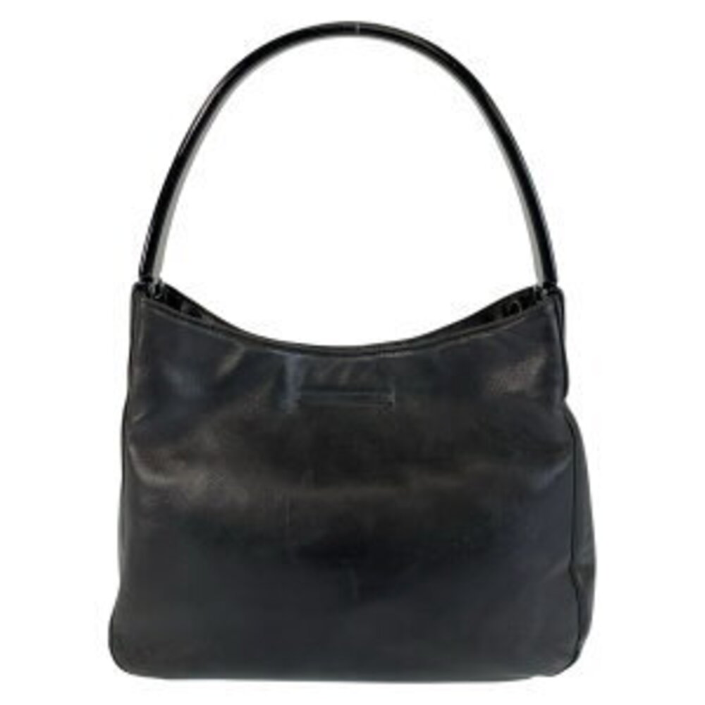 Prada shoulder leather bag black
